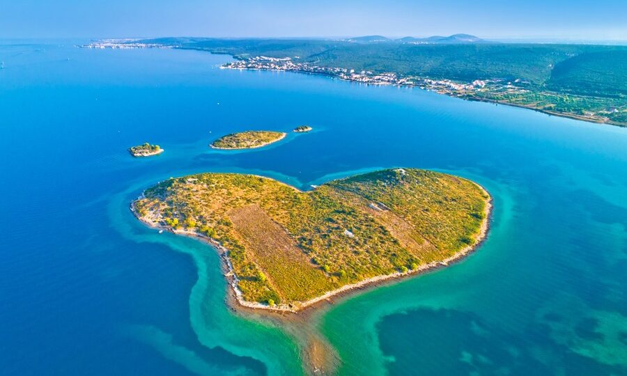 Galesnjak, l'isola a forma di cuore in Croazia