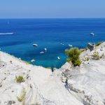 Spiaggia Bianca a Lipari vista dall'alto